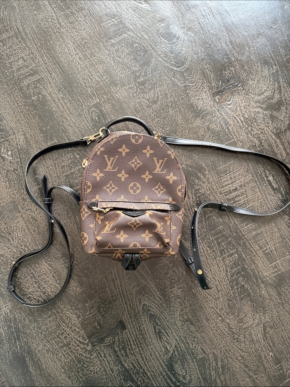 Monogram Canvas Mini Backpack in Brown